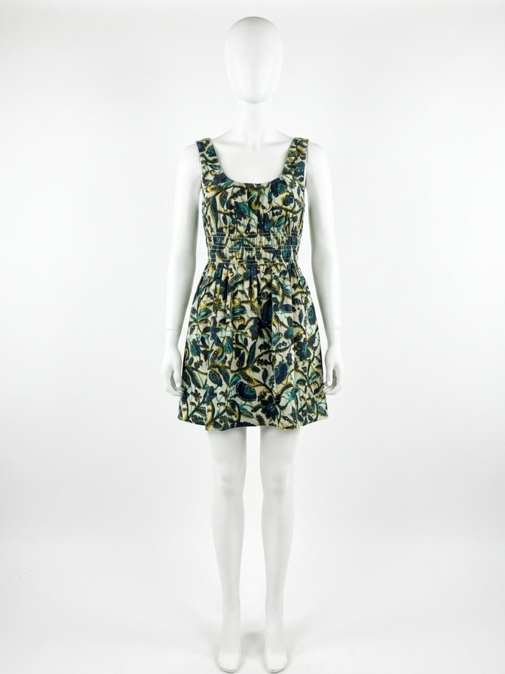 NEW FAHERTY montecito linen mini dress in tropics